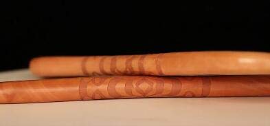 Peekingoose - Vintage Wood Handle Comb 19 CM Long Peach Wood Comb Hair Stylist Professional Ladies Thickened Carved Wood Comb Old Wood Comb Double-sided Carved Hair Comb