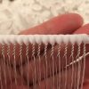 Peekingoose - Extra Long 22 Teeth Tulle-wrapped Metal Comb, 8.5cm x 4.8cm, Perfect For Holding Any Long Wedding Veils In Place