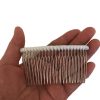 Peekingoose - Extra Long 22 Teeth Tulle-wrapped Metal Comb, 8.5cm x 4.8cm, Perfect For Holding Any Long Wedding Veils In Place