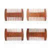 Peekingoose - 4 Pcs Natural Peach Wood Combs, Vintage Double-Sided Comb Classic Style Wooden Wide Tooth and Narrow Tooth Comb for Head Care