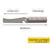 Peekingoose - Stainless Steel Folding Comb, Pocket Comb for Men and Women, Black