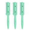 Peekingoose - 3 Pack Haircut Razor Comb- Double Sided Razor, Hair Styling Razor Scissors Comb, Split Ends Hair Trimmer Styler for Thin and Thick Hair Cutting and Styling (Green)