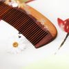 Peekingoose - Women Hair Comb Natural Wood Scalp Massage Laquar 1pc