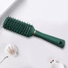 Peekingoose - Detangling Brush Anti-Static Detangler Hair Brush Blow Drying Hairbrush Comb Nylon Bristle Pins Fashion Massage Brushes Wet or Dry All Hair Types Styling Dark Green Color (Vented)