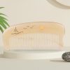 Peekingoose - Hair Comb for Women Sheep Horn Pocket-size Antistatic Scalp Massage 1pc