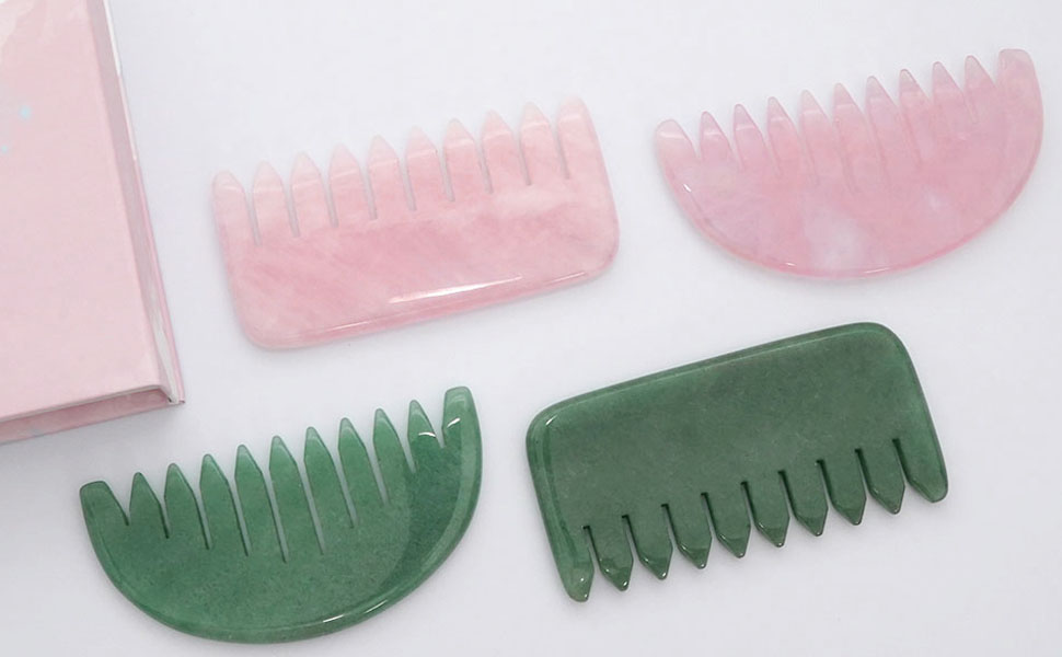 rose quartz comb