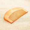 Peekingoose - 4PCS Brown Peach Wood Wooden Comb Anti-Static Comb Close Tooth Comb Hair Combs