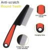 Peekingoose - Stainless Steel Fine Tooth Comb Dandruff Comb, Professional Fine Tooth Hair Comb for Kids and Adults