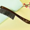 Peekingoose - Wooden Hair Comb Wide-tooth Inserted Teeth for Women Curly Hair