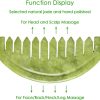 Peekingoose - Jade Head Comb Massage,Natural Jade Stone Head Therapy Massage Comb,Jade Hair Comb Scalp Massager Comb Scalp Care Massage Tool (3.14X1.57X0.16inch)