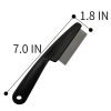 Peekingoose - Dandruff Comb, Stainless Steel Fine Tooth Dandruff Remover, Professional Hair Comb for Kids and Adults (Black)