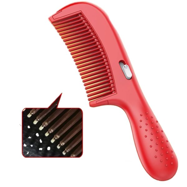 Peekingoose - Dandruff Comb, Energy Massage Comb, Hair Dressing Comb,Healthier Scalp and Better Hair Quality, Removal of Dandruff and Dirt Black
