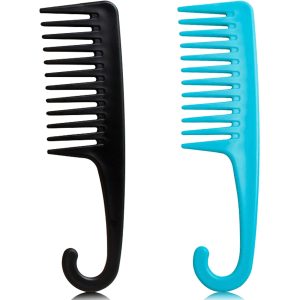 Peekingoose - 3 Pack Black Carbon Lift Teasing Combs with Metal Prong, Salon Teasing Back Combs, Black Carbon Comb with Stainless Steel Lift (Style A)