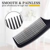 Peekingoose - 4 Pieces Combs for Women and Man, Premium Black Carbon Fiber Hair Comb Set for Teasing and Parting, Professional Combs for Hair Stylist, Fine and Wide Tooth Styling Comb for All Hair Types