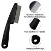 Peekingoose - Dandruff Comb, Stainless Steel Fine Tooth Dandruff Remover, Professional Hair Comb for Kids and Adults (Black)