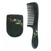 Peekingoose - Anti-Static, Wood Comb with Dragonfly and Lightning