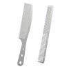 Peekingoose - 2 Pcs Metal Comb, Fine Tooth Comb, Stainless Steel Comb Set, Professional Barber Comb Hair Cutting for Hair Stylist, Easy Take, Anti Static, Heat Resistant, Travel comb, Wood Grain Design