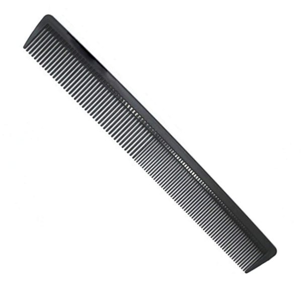 Peekingoose - Professional Teasing Comb, Fine and Wide Tooth Hair Barber Comb, Black Carbon Fiber Cutting / Styling / Hairdressing Comb For All Hair Types