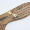 Peekingoose - Anti-Static, Wood Comb with Dragonfly and Lightning