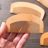Peekingoose - Peach Wood Wooden Comb Anti-Static Comb Close Tooth Comb 2 PCS