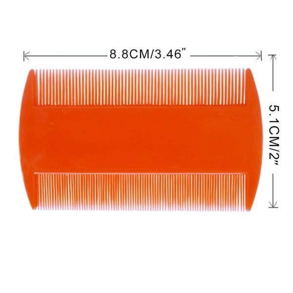 Peekingoose - 4 Pcs Head Hair Comb Including 2 Pieces Hair Comb Double Sided 2 Pieces Removal Dandruff Comb with Metal Teeth