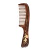 Peekingoose - Anti-Static, Wood Comb with Dragonfly and Lightning