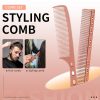 Peekingoose - Hair Styling Comb,2PCS Metal Combs For Hair Women,Space Aluminum Stainless Steel Anti-static Sparse Haircut Comb Beauty Tool (Rose Golden)