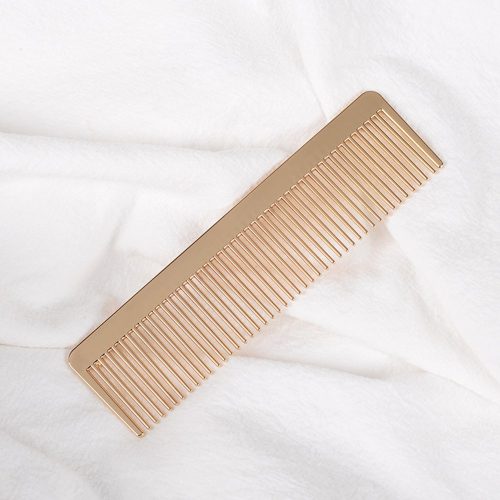 Peekingoose - Portable Metal Comb, Minimalist Pocket Golden Hair Comb for Women Men Unisex