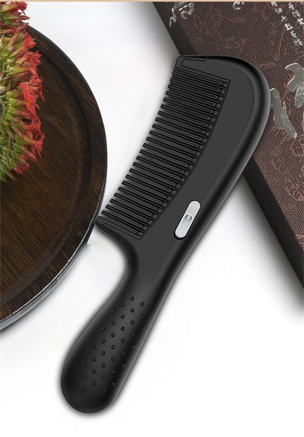 Peekingoose - Dandruff Comb, Energy Massage Comb, Hair Dressing Comb,Healthier Scalp and Better Hair Quality, Removal of Dandruff and Dirt Black