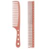 Peekingoose - Hair Styling Comb,2PCS Metal Combs For Hair Women,Space Aluminum Stainless Steel Anti-static Sparse Haircut Comb Beauty Tool (Rose Golden)