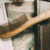 Peekingoose - Anti-Static, Wood Comb with Dragonfly and Lightning