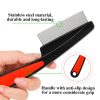Peekingoose - Pieces Stainless Steel Dandruff Fine Tooth Comb High Strength Wide Teeth Hair Combs Professional Hair Grooming Combs Multifunctional Scalp Care Tool Suitable for Kids and Adults