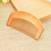 Peekingoose - 4PCS Brown Peach Wood Wooden Comb Anti-Static Comb Close Tooth Comb Hair Combs