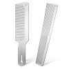 Peekingoose - 2 Pieces Metal Comb Set Metal Barber Comb Stainless Steel Blending Comb Fine Styling Cutting Comb Flat Top Clipper Comb Metal Detangling Comb for Men Women Salon, 2 Styles (Gold)