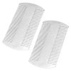 Peekingoose - Metal Hair Comb, 2 Pack Stainless Steel Beard Comb for Men, Mini Portable Travel Combs Anti-Static Dual Action Fine & Wide Teeth Mustache Comb for Men Mini Hair Comb for Wallet Purse Pocket Car