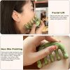 Peekingoose - Jade Comb Jade Hair Comb Guasha Scalp Comb Massage Hair Comb Wide Tooth Comb Jade Massager for Scalp Care, Handheld Head and Meridians Scalp Care Massage Tool, Health Massage (1Pcs)