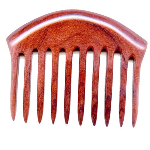 Peekingoose - Detangling Wooden Comb Ten Tooth Hand Carved