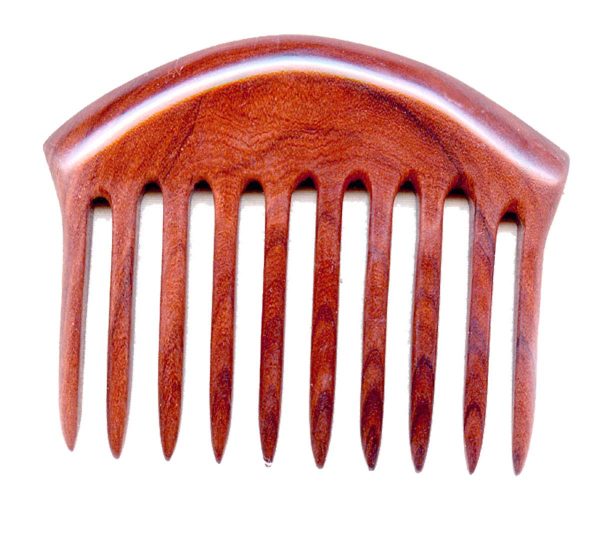 Peekingoose - Detangling Wooden Comb Ten Tooth Hand Carved