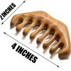 Peekingoose - Loc Comb 2 Pack Massage Comb Wooden Scalp Massager Wood Head Massager Green Sandalwood Wooden Comb for Women Men