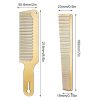 Peekingoose - 2 Pieces Metal Comb Set Metal Barber Comb Stainless Steel Blending Comb Fine Styling Cutting Comb Flat Top Clipper Comb Metal Detangling Comb for Men Women Salon, 2 Styles (Gold)
