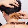 Peekingoose - Loc Comb 2 Pack Massage Comb Wooden Scalp Massager Wood Head Massager Green Sandalwood Wooden Comb for Women Men