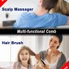 Peekingoose - Scalp Massager, Electric Scalp Massage Brush, Hair Massage Brush, Electric Head Scratcher, Massage Comb with Soft Rubber