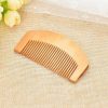 Peekingoose - 4PCS Brown Peach Wood Wooden Comb Anti-Static Comb Close Tooth Comb Hair Combs
