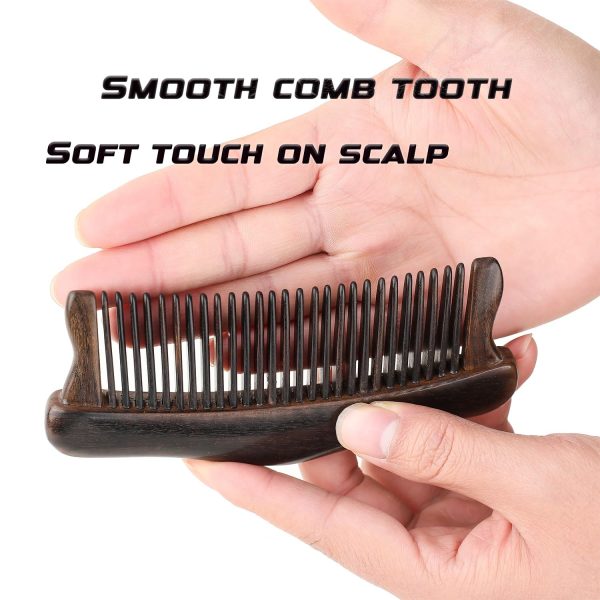 Peekingoose - Wood Gift Hair Comb for Women/Men/Kids,Smooth Wooden Gift comb for Baby Teeth Gently Massage Care for Scalp,Anti Static Wood Hair Comb for Gift.