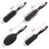 Peekingoose - Pack of 4 Hair Brush Set Anti Static Massage Oval Comb Round Hair Brush Vent Hair Brush Detangling Brush Paddle Brush for Women Men Kid All Wet or Dry Hair's Detangle, Massage, Add Shine, QXDAI-10