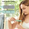 Peekingoose - 3 Pack Haircut Razor Comb- Double Sided Razor, Hair Styling Razor Scissors Comb, Split Ends Hair Trimmer Styler for Thin and Thick Hair Cutting and Styling (Green)