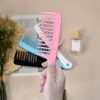 Peekingoose - 4PCS Wide Tooth Comb, Large Hair Detangling Comb Styling Comb, Professional Women Hair Care Handgrip Comb for Curly, Wet, Long Hair (Blue, Pink, White, Black)
