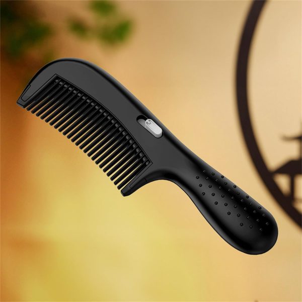 Peekingoose - Dandruff Comb, Energy Massage Comb, Hair Dressing Comb,Healthier Scalp and Better Hair Quality, Removal of Dandruff and Dirt Black