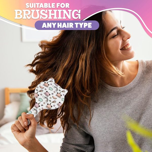Peekingoose - 2Pcs Detangling Hair Brush for Women - Soft Hair Brushes for Long Hair Short Curly or Straight Wet Dry Hair Comb for Kids - Anti Static Hairbrush Massage Hair Brush Women Flexible Hair Brush