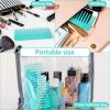 Peekingoose - Large Hair Detangling Comb, Wide Tooth for Curly, Wet Dry Hair, No Handle Comb Styling Shampoo Comb (White, Cyan)
